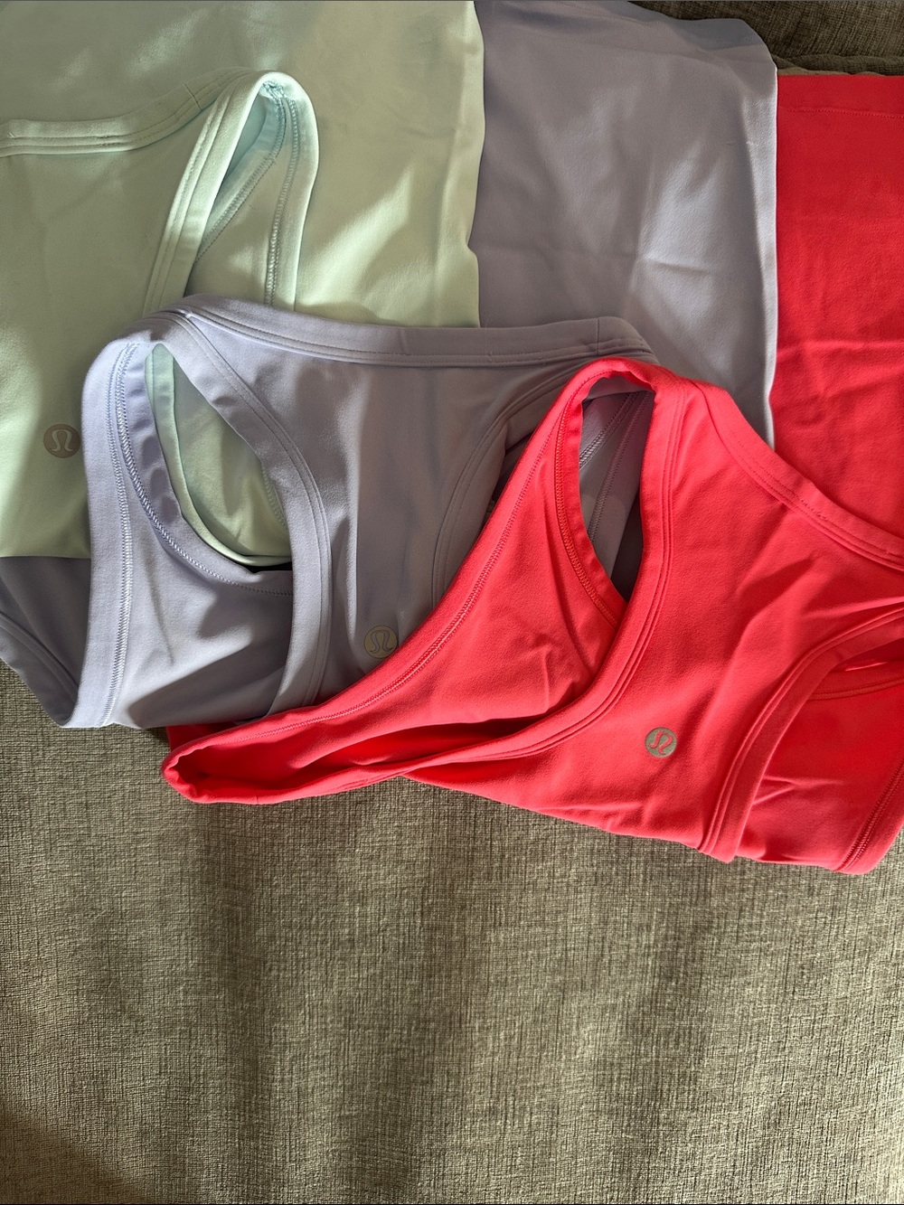 Lululemon Women’s Racerback Tank Tops- Pink, Lavender, Light blue - Picture 2 of 2